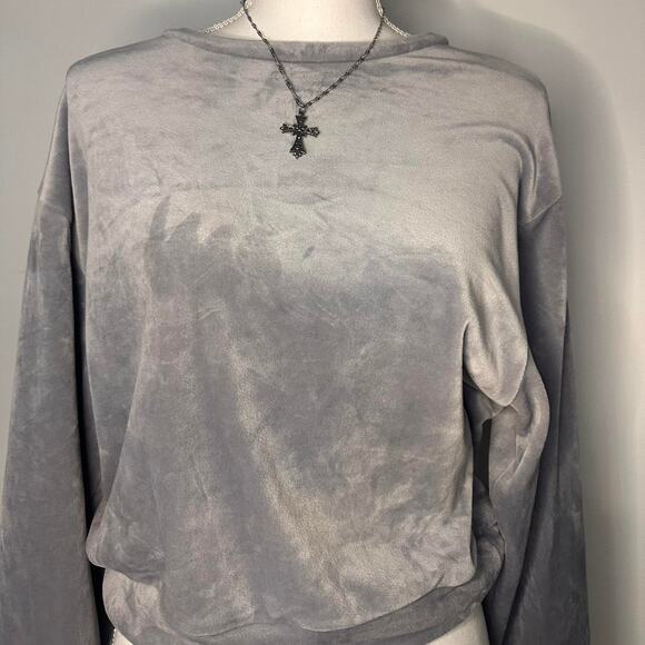 Express Velor Matching Grey Sweat Size XS - Picture 1 of 3